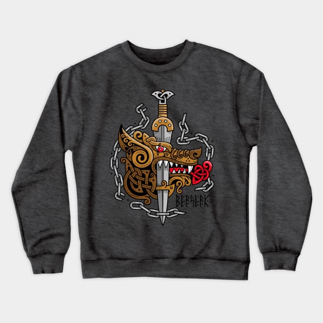 Viking Metal - Celtic Dragon and Sword Crewneck Sweatshirt by VikingMetalMerch